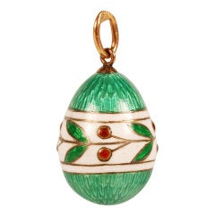 Antique FABERGE Pendant Egg with Cherries