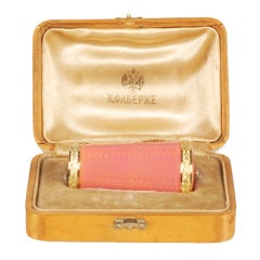 FABERGE Enamel Cane Handle in Fitted Box by HENRIK WIGSTROM