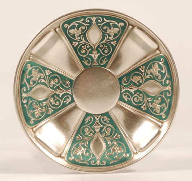 FABERGE Silver and Enamel Bowl