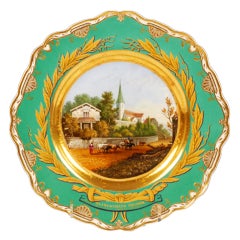 IMPERIAL PORCELAIN FACTORY NI Topographical Cabinet Plate