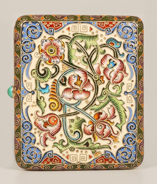FEODOR RUCKERT Enamel Cigarette Case