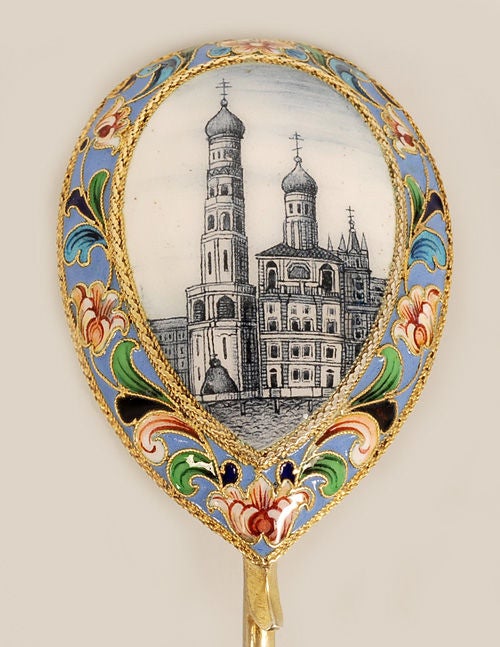 DMITRY NICHOLAEV En Plein Enamel Spoon