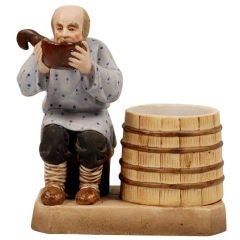 Soviet Porcelain Man with Kovsh Figure