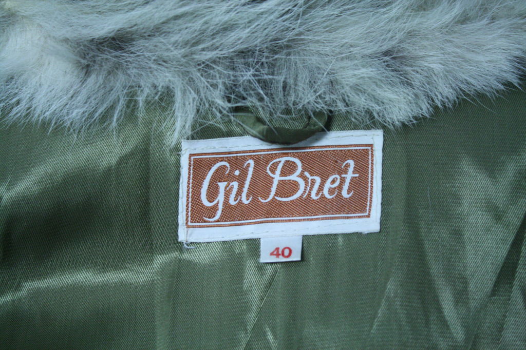 Women's 1970's Nanny Goat Fur Trench Coat For Sale