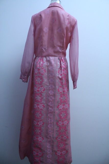 Women's 1960's Alfred Shaheen Pink Gown