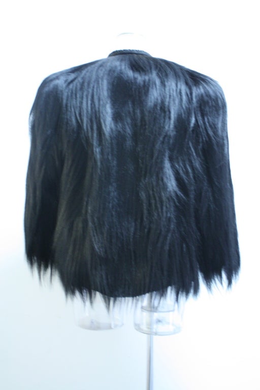 vintage monkey fur coat