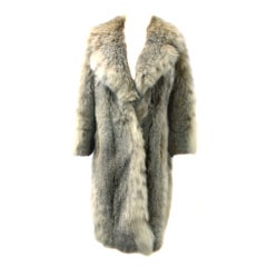 Retro 1980's Canadian Lynx Full Length Coat