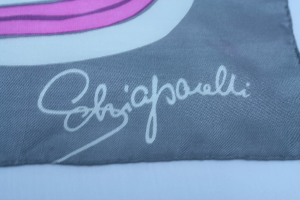 Women's House of Schiaparelli Silk Mod Scarf For Sale