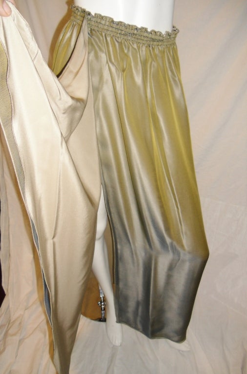 Zoran Silk Chiffon Top and maxi wrap skirt ensemble 2