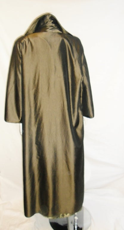 Zoran long  silk coat and maxi dress ensamble 4