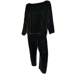 Zoran Silk Velvet Tunic and pants set
