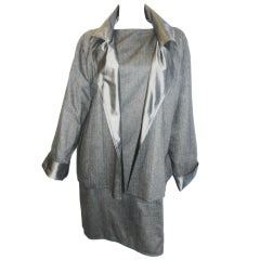 Zoran  cashmere and silk   reversible Jacket and dress