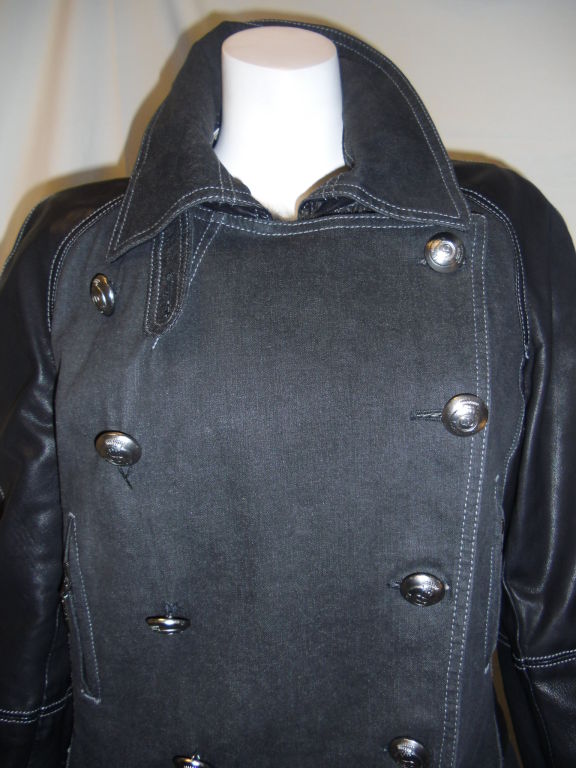 Women's Dior  Lambskin Leather Coat with Fur Lining