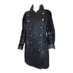 Dior  Lambskin Leather Coat with Fur Lining