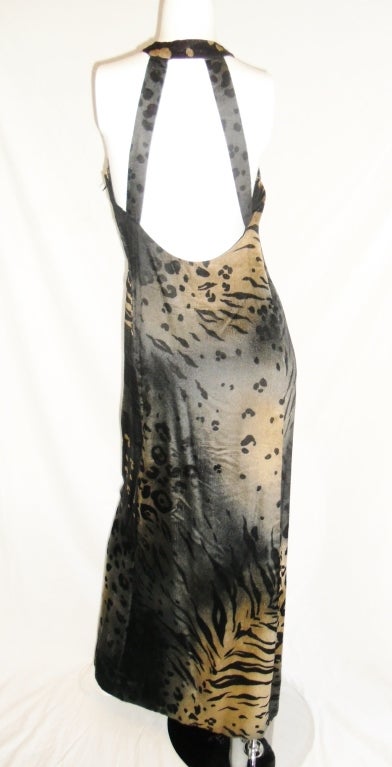 Women's Pauline Trigere  Animal print Gown and Bolero 1970 For Sale