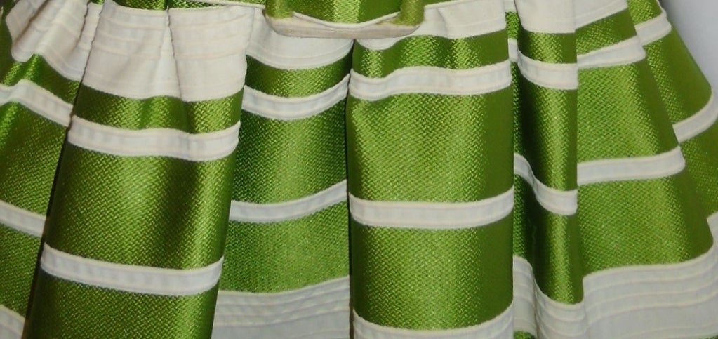 Ferdinando Sarmi  Silk striped  dress 1960's 2