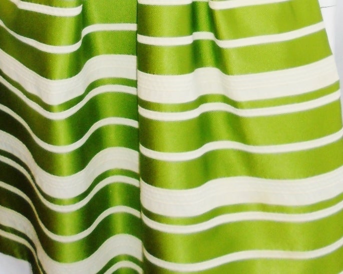 Ferdinando Sarmi  Silk striped  dress 1960's 3