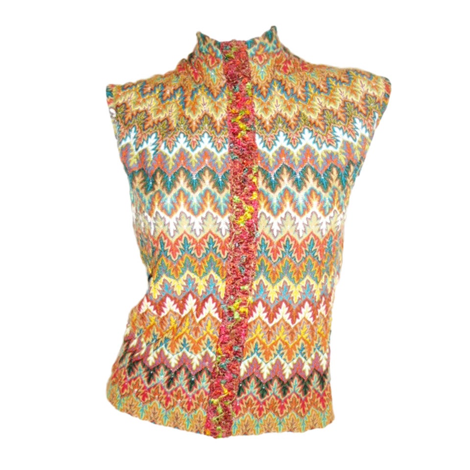 Koos Rare knit multicolor top blouse