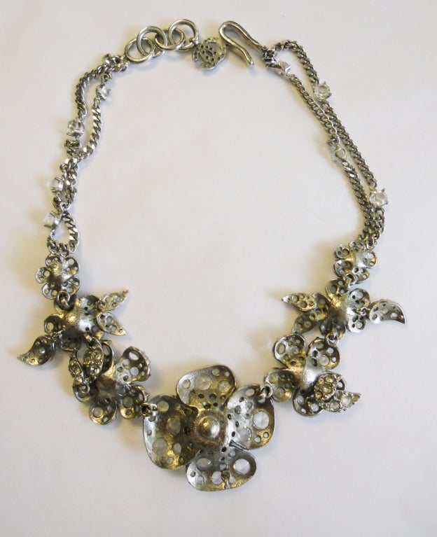 Chanel Vintage Crystal Necklace 2003 In New Condition In New York, NY