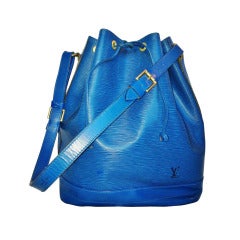Louis Vuitton Blue Epi Bucket Bag