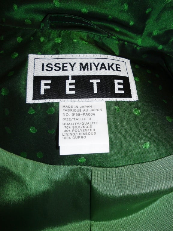 Women's Issey Miyake Asymetrical Silk Swing Coat