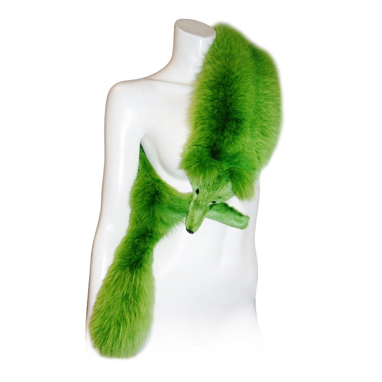 Christrian Dior  Vintage Fox Fur  Wrap