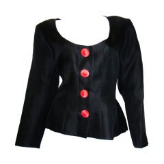 Yves Saint Laurent YSL stunning Silk Evening Jacket SZ 40