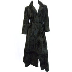 Maximilian Karakul - Astrakhan fur opera/day lenght  coat - zipp off bottom