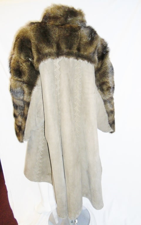 Fendi  Fabulous swing shearling Fur coat 1