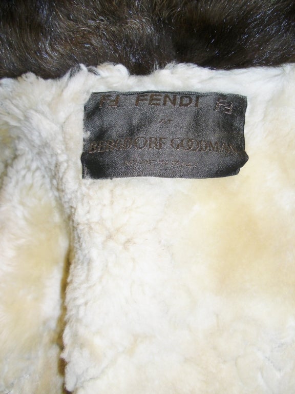 Fendi  Fabulous swing shearling Fur coat 3