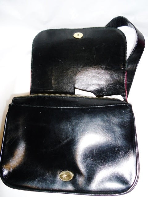 Rare Roberta di Camerino Velvet and Leather shoulder bag 2