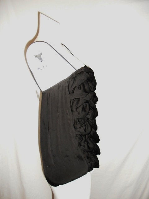 Very pretty and unusual. Chanel Black silk 