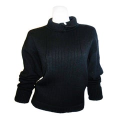 Chanel Black Wool Sweater