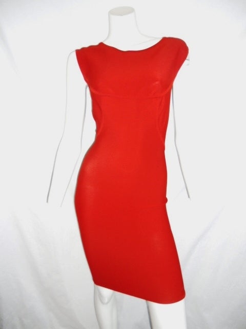 New with tags original Herve Leger red dress. Hard to find . Not one of the new label ones that unravel easy. . Bondage fabric. Never worn. perfect holiday piece. Size small