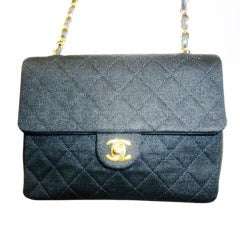 Retro Chanel Wool Leather quilted crosbody bag
