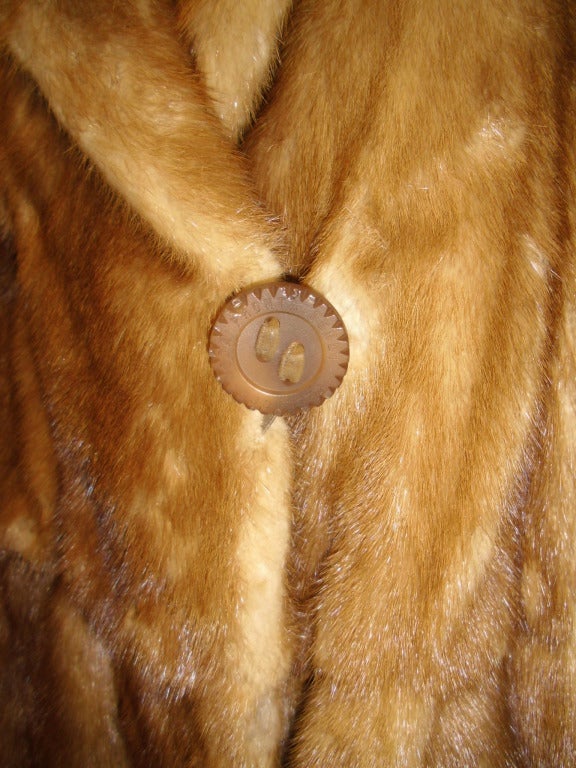 Fendi Full sweep Whiskey Mink Fur Coat 4