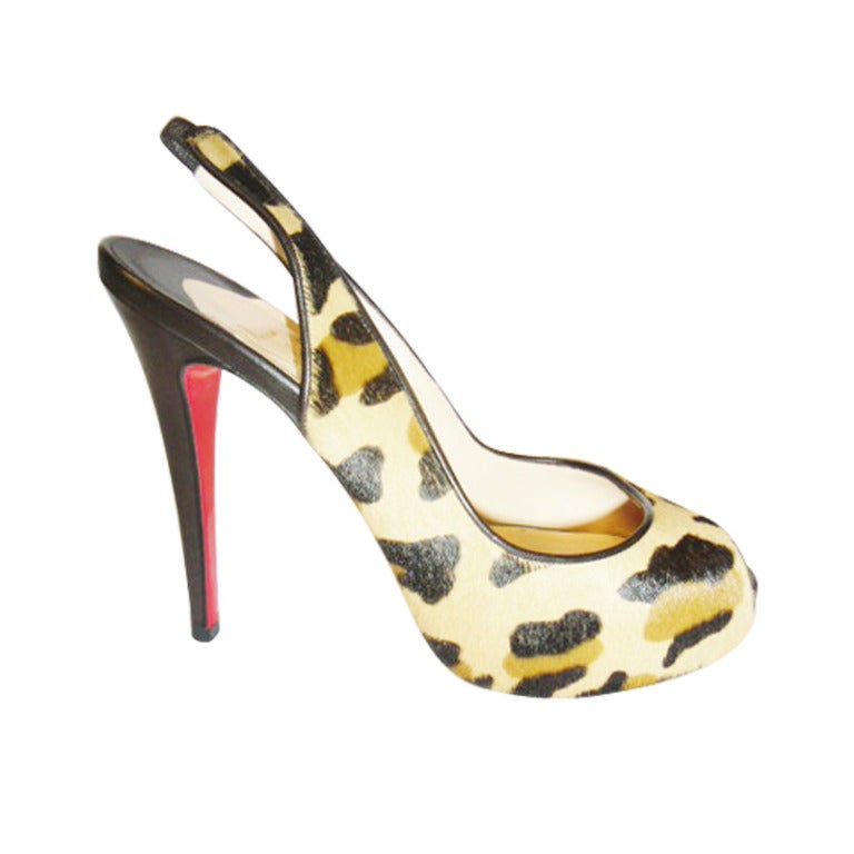 christian louboutin leopard sandals