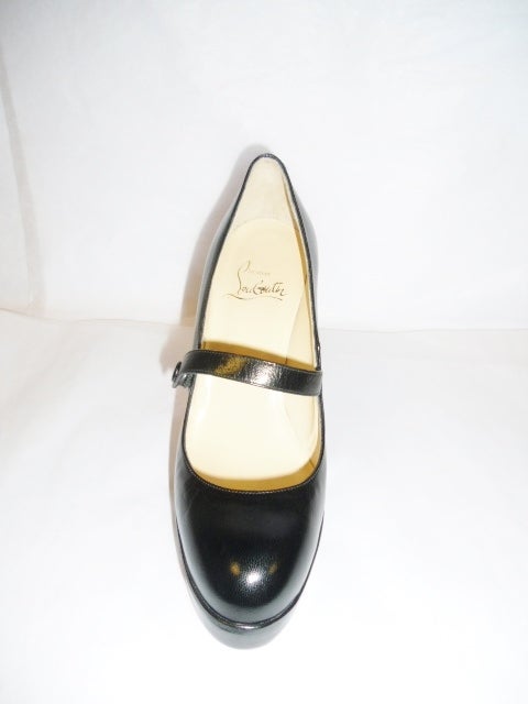 Christian Louboutin Famous Round Toe Mary Jane Shoes For Sale at 1stDibs