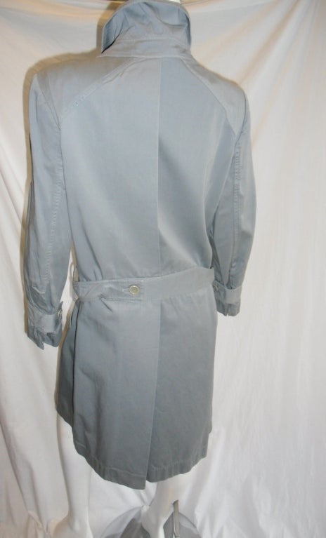 Women's Marni Grey Cotton  Spring Trench  coat