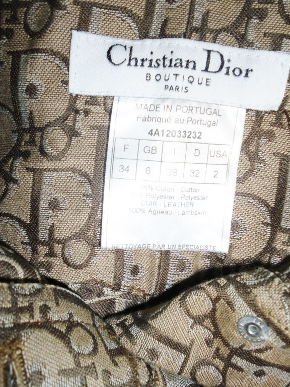 Brown SALE!  Dior Logo belted  Mini skirt with leather  and Cashmere No1 sweater