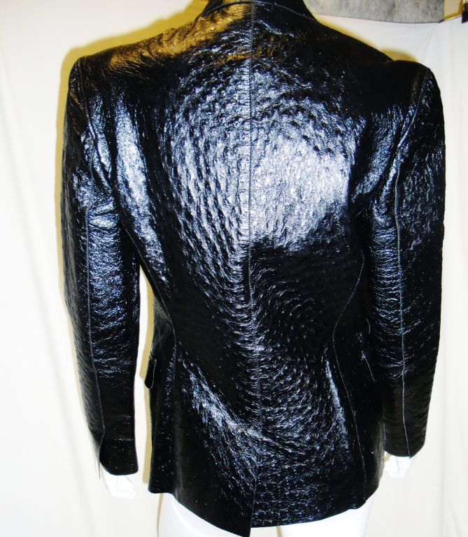 ostrich leather jacket