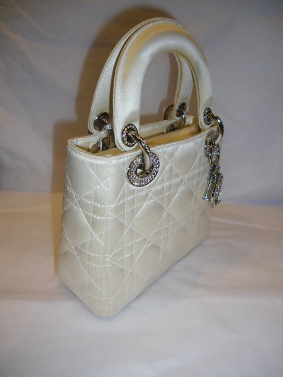 Christian Dior - Lady Dior Evening Bag with crystals In Excellent Condition In New York, NY