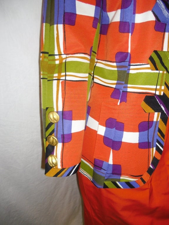 Sale!! Christian LaCroix  Spectacular  Summer  skirt suit  sz 8 In New Condition In New York, NY
