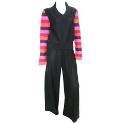 Vintage Sonia Rykiel sweater and  pants outfit set  wool and cashmere
