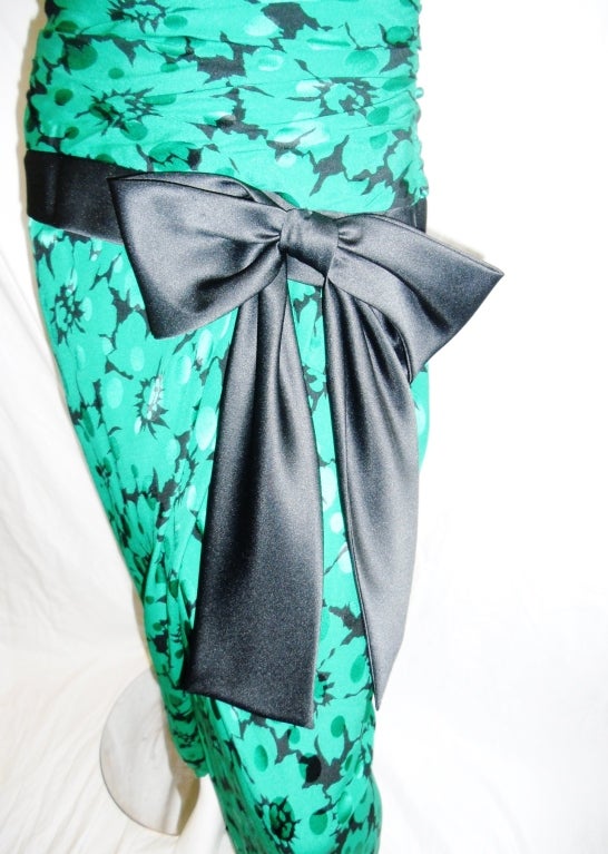 emerald green corset gown