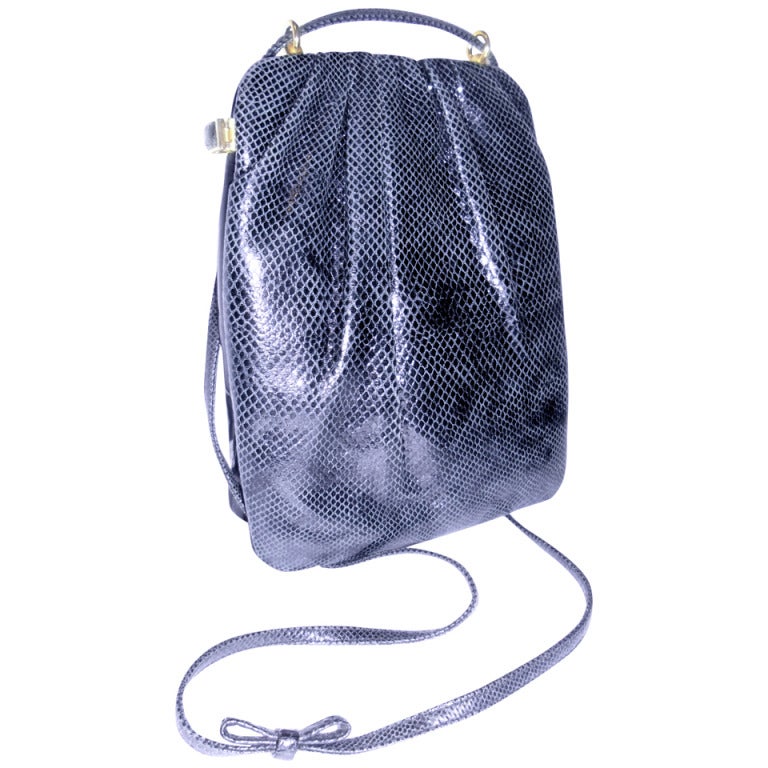 Vintage JUDITH LEIBER  Bi Fold  Evening Bag in exotic skin
