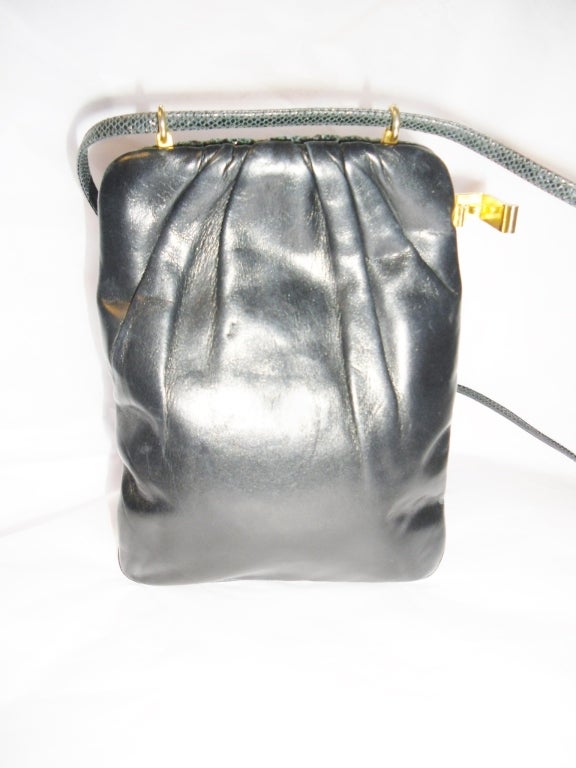 Women's Vintage JUDITH LEIBER  Bi Fold  Evening Bag in exotic skin