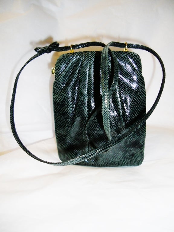 Vintage JUDITH LEIBER  Bi Fold  Evening Bag in exotic skin 5