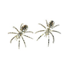 Butler and Wilson ONE Large Crystal Spider pin  Brooch