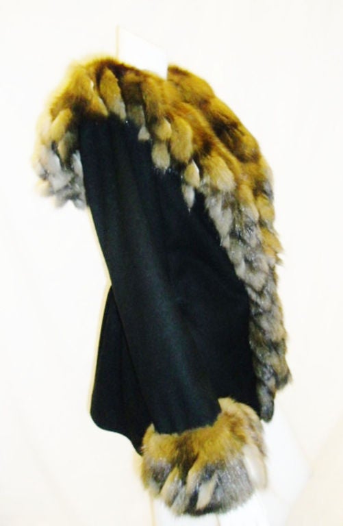 SALE C.Tivioli   Hooded Cashmere Jacket  w Russian Sable 1